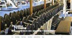 Desktop Screenshot of paradise-of-fitness.de