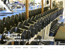 Tablet Screenshot of paradise-of-fitness.de